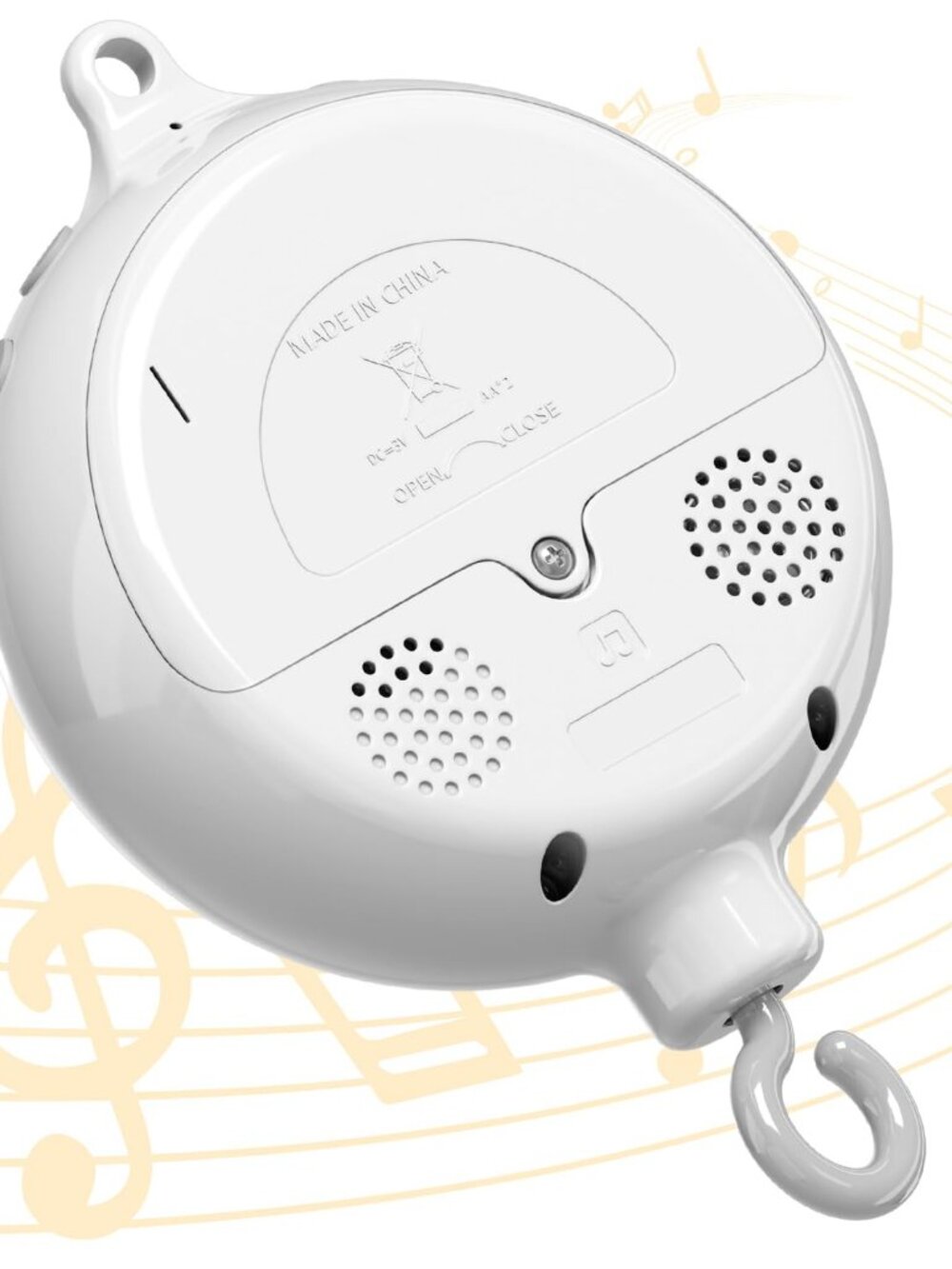 Crib Mobile Motor with 35 Lullabies& 3 Modes Baby Music Box Spinner
